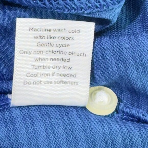 WALTER HAGEN Mens Short Sleeve Shirt Cerulean Blue Men's Size XL - Picture 7 of 8